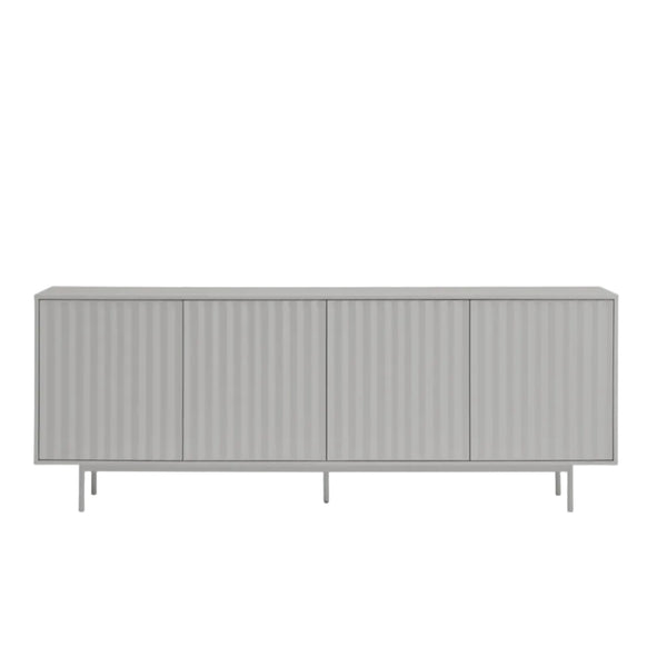 Rectangular gray object on a white background